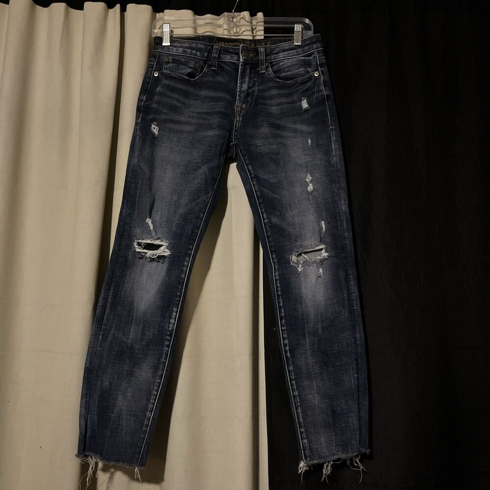 American Eagle Jeans Mens 28x30 Blue 360 Extreme Flex Denim Skinny
